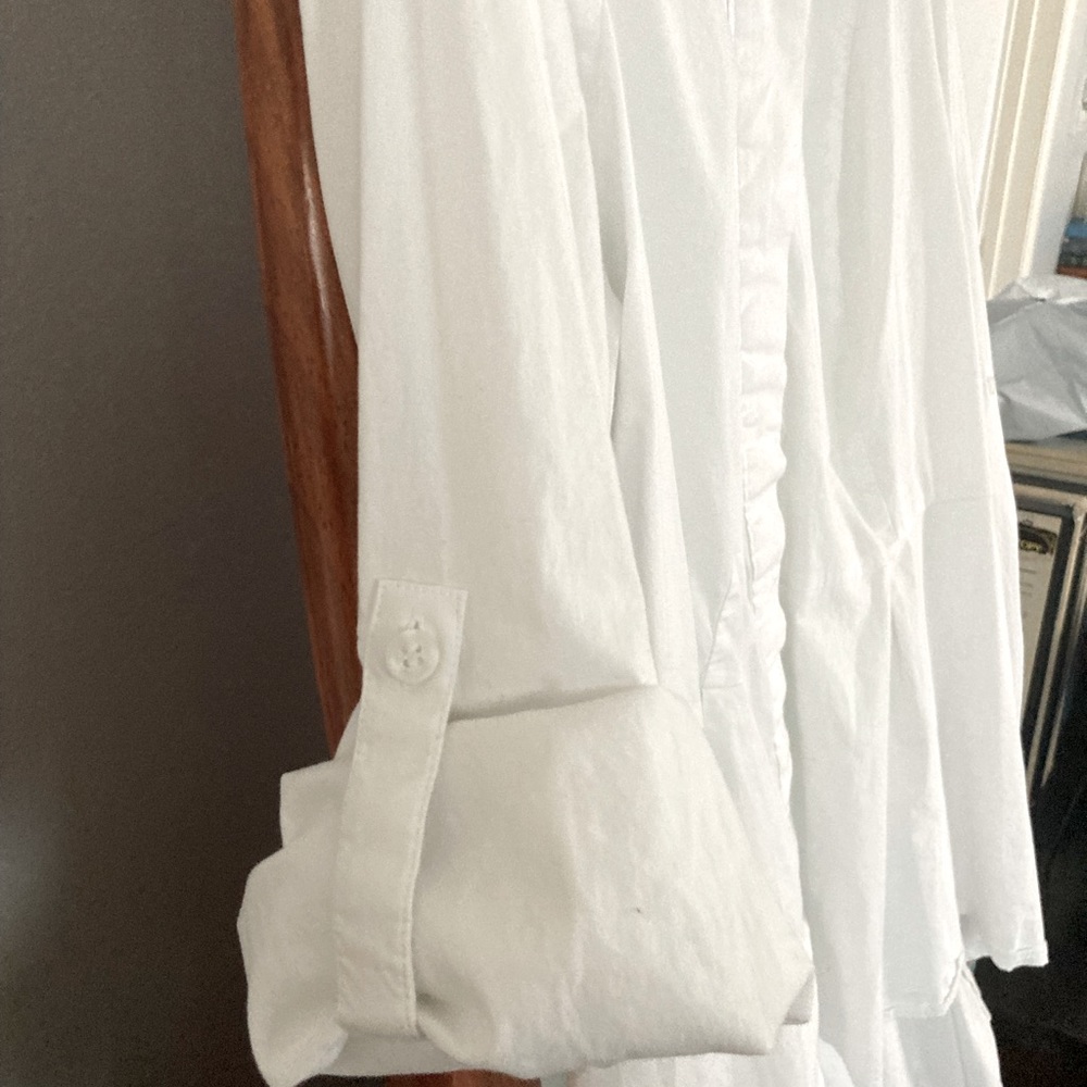 Gently used Lane Bryant Extreme High/Low Peplum Button Up Blouse